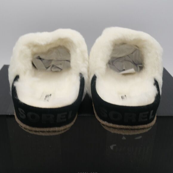 NEW SOREL Nakiska Slide II Women's 11 Suede Lined Slippers Black Indoor/Outdoor - Picture 5 of 10
